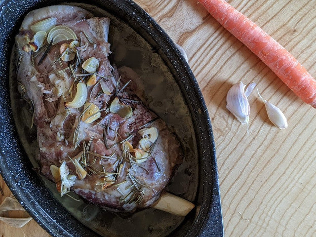 Simple Oven Roasted Lamb Shoulder