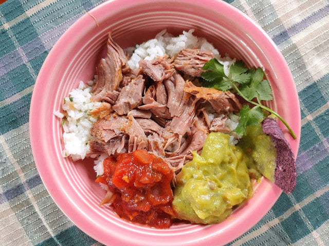 Instant Cuban Pork Shoulder with Cilantro Lime Rice