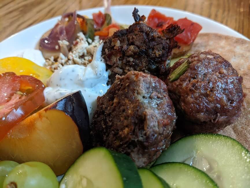 Goat Cheese Stuffed Lamb Burgers (photo: Ground Lamb)