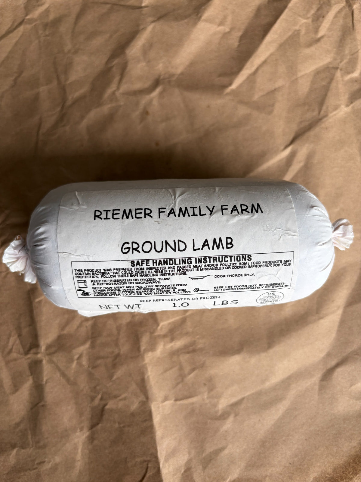 Ground Lamb, frozen pack