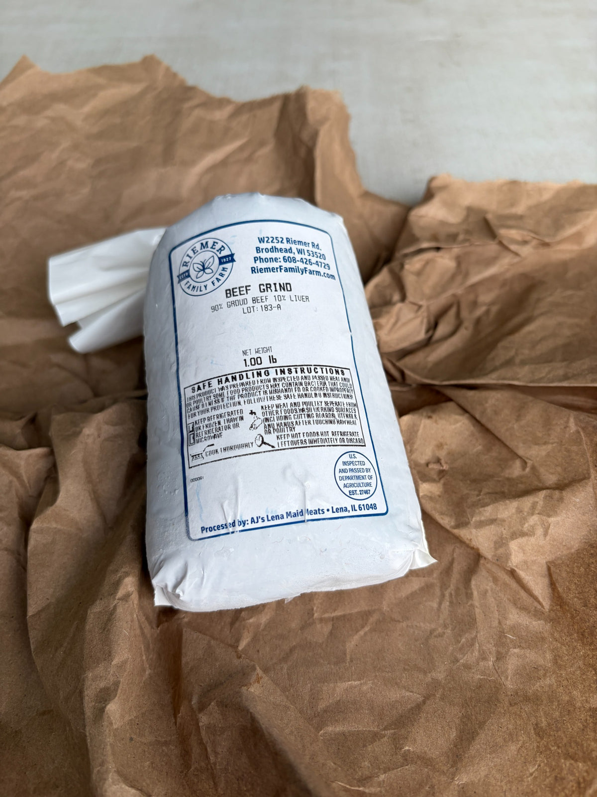 Power Grind Ground Beef, frozen pack