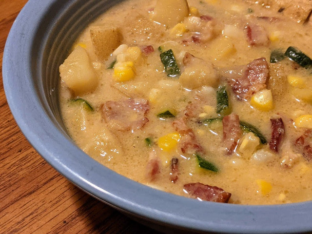 Zucchini Bacon Chowder