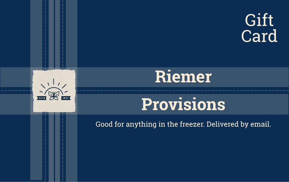 Riemer Provisions Gift Card